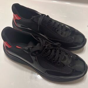 Sneakers Men’s Red and Black Patent  , Sz 9 ,